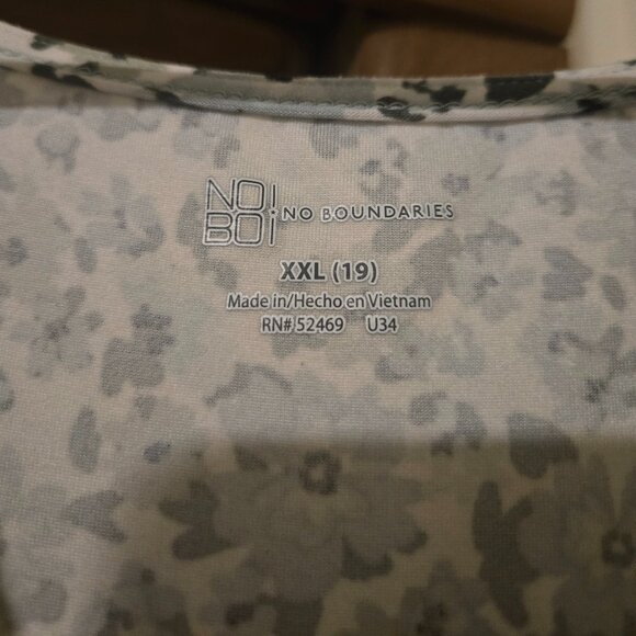 Green/white floral dress - perfect for Summer, size XXL - Picture 4 of 5